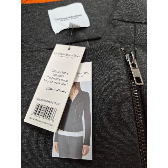 NWT Catherine Malandrino Jacket with Assymetrical zip - Picture 2 of 11